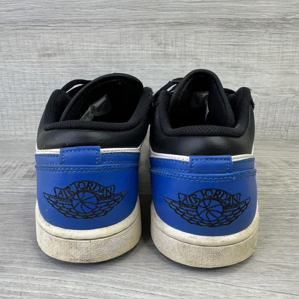 Nike Air Jordan 1 Low Alternate Royal Toe 553558-140 Men 8.5 Shoes White Sneaker